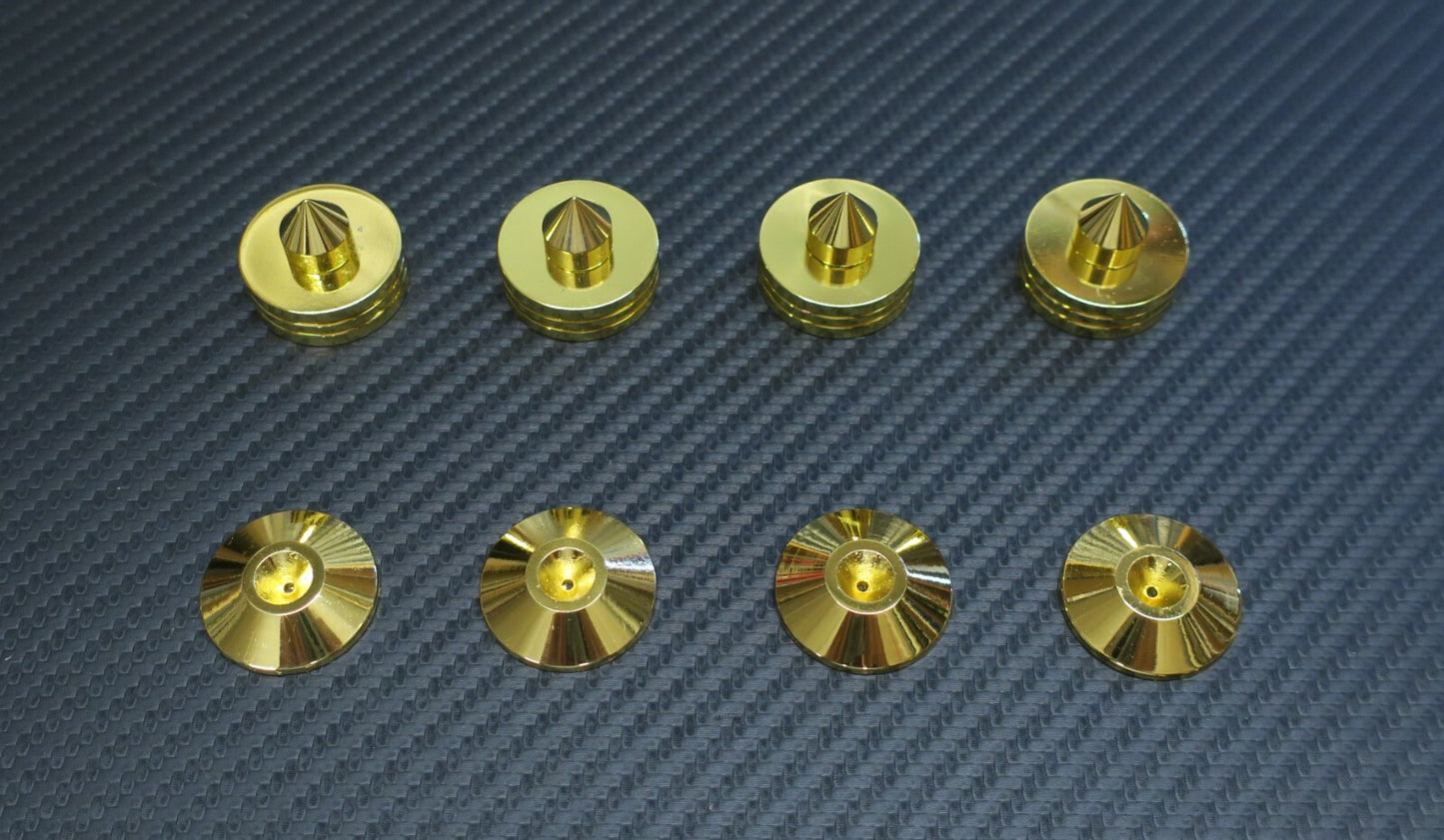 4x Spikes + 4x Pads / Isolierung for Plattenspieler / Lautsprecher / Boxen / NEW3