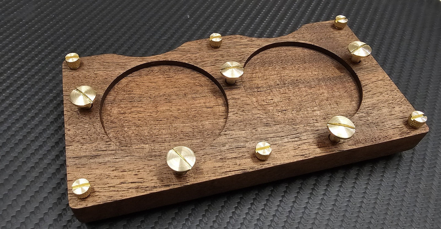 Custom-Made Walnut Wood Board Dashboard Cockpit für Hanhart Stoppuhr Rallye3