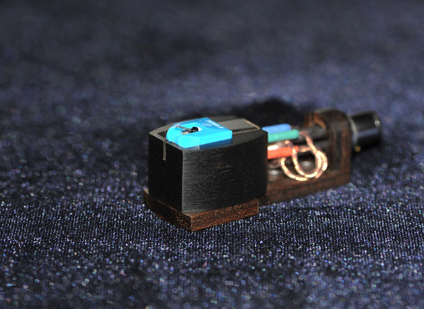 Exclusive Ebony Wood Body for AudioTechnica AT-VM95 Series Cartridge New2
