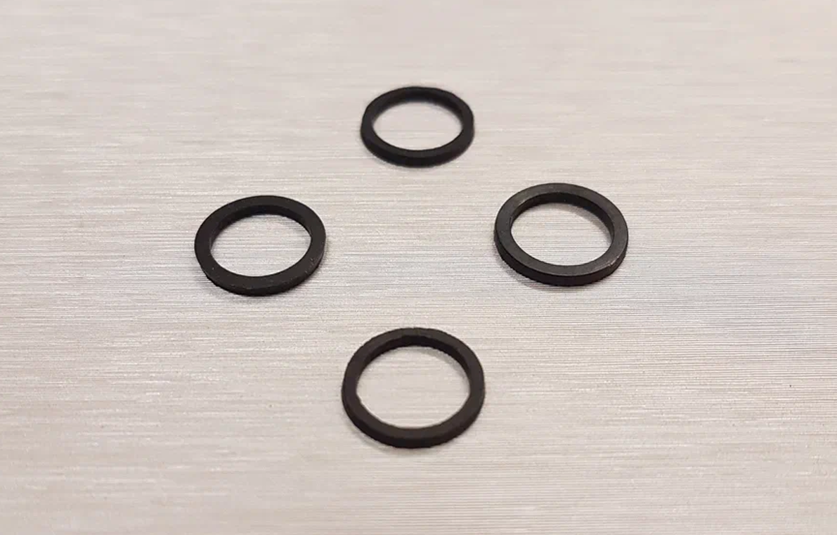 4x Rubber rings for Headshell SME EMT Ortofon etc. Resonance absorber BLACK1