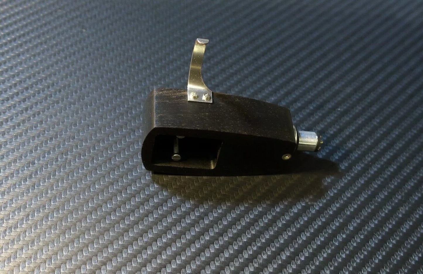 Custom-Made Ebony Wood Headshell for DENON DL 103 Series Cartridge