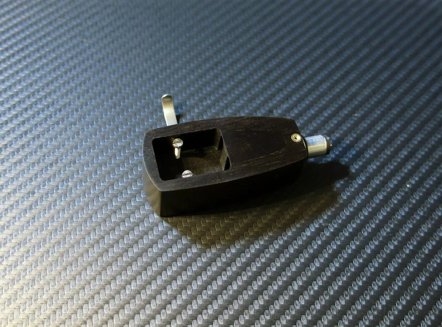 Custom-Made Ebony Wood Headshell for DENON DL 103 Series Cartridge