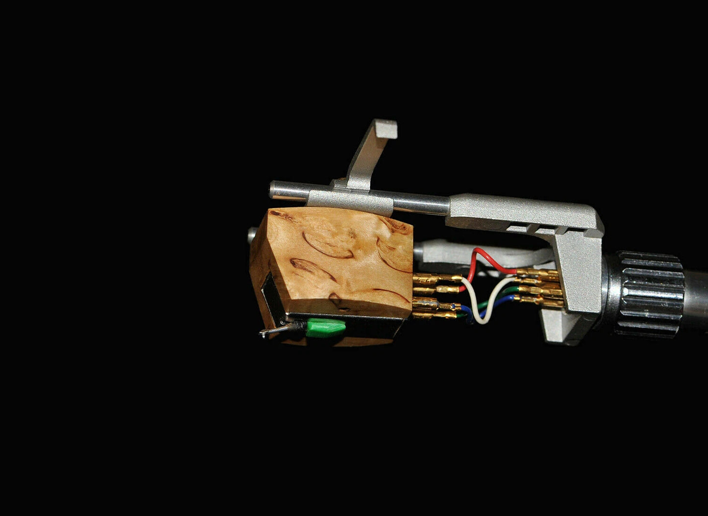 Custom-Made Karelian Birch Wood Body for Audio-Technica AT95 Cartridge (MC Design)