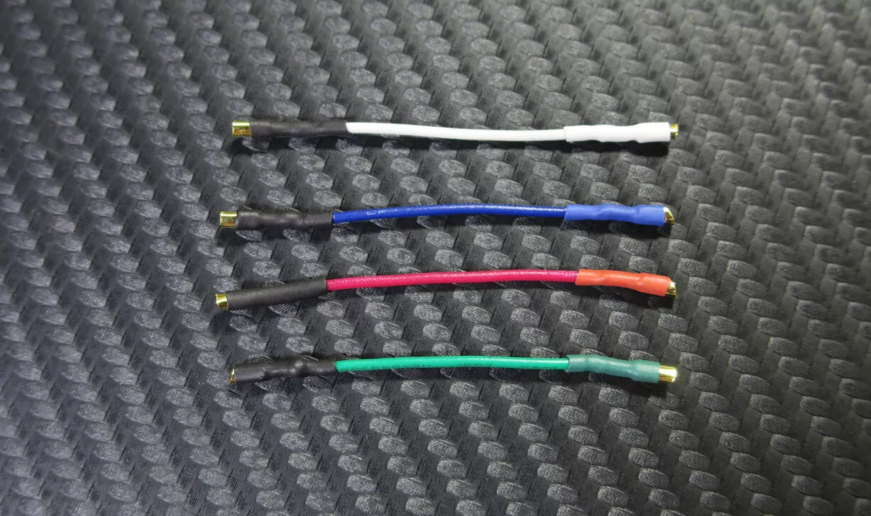 High Quality Wires Set Leads OFC Cooper 24k gold plated terminals for Phono Cartridge / Headshell