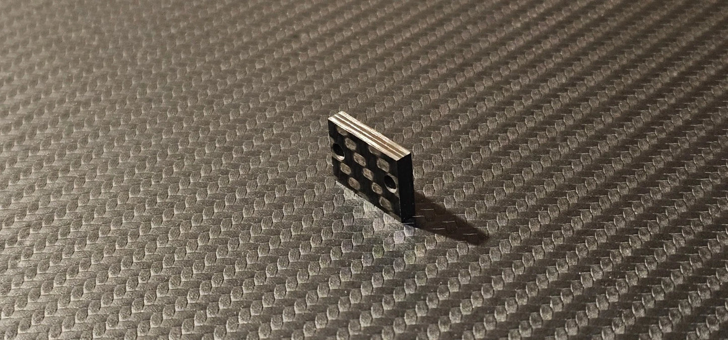 3mm Spacer / Shock Absorber / Weight for Audio-Technica VM530 Cartridge made of real racing carbon