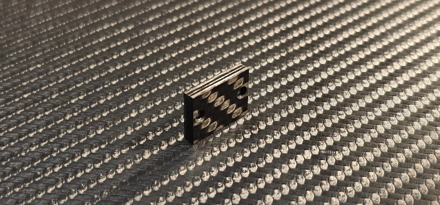 3mm Spacer / Shock Absorber / Weight for Audio-Technica VM530 Cartridge made of real racing carbon