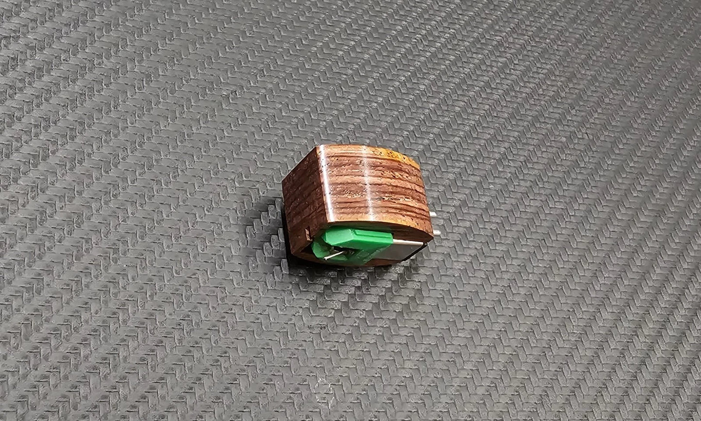Custom-Made Cocobolo Wood Body for Audio-Technica AT-VM95 Cartridge