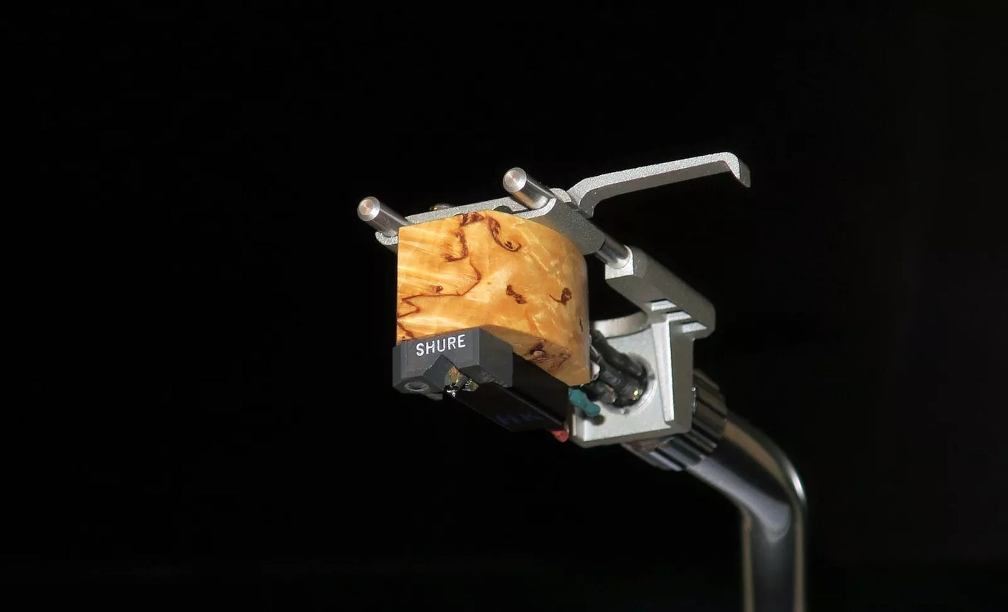 Custom-Made Karelian Birch Wood Body for SHURE M44 / M55 Cartridge Series