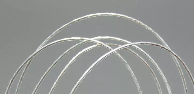 100cm Ø0.65mm ACROLINK High Quality Wire Silver PCOCC Extremely Soft / Rewiring