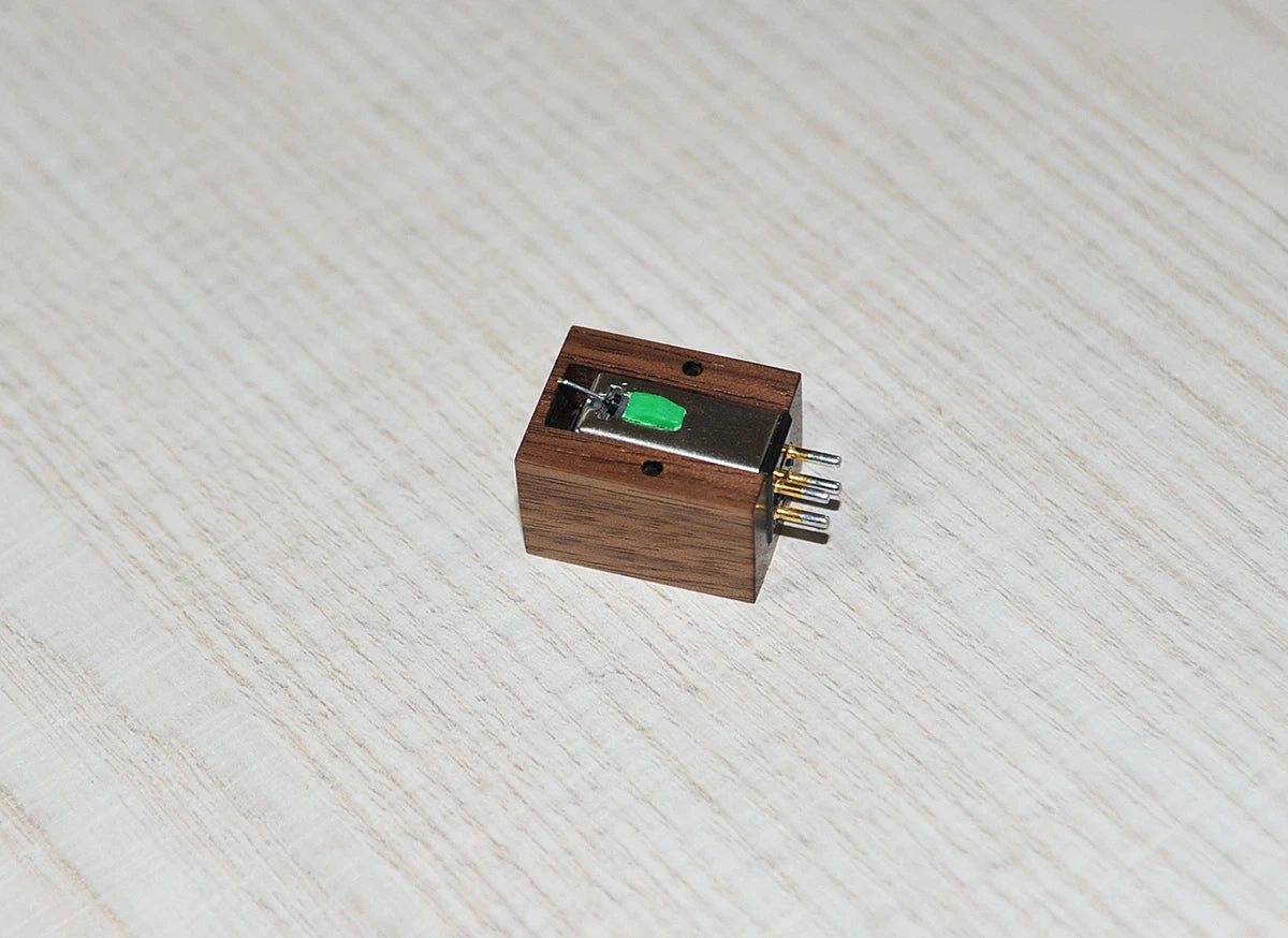 Custom-Made Walnut Wood Body for Audio-Technica AT95 Cartridge (MC Design)