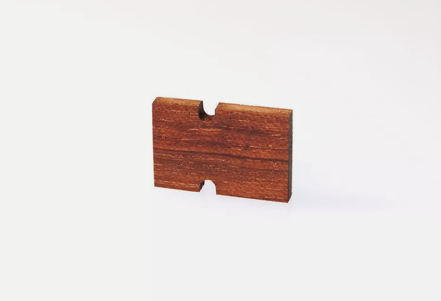 3mm Spacer / Shock Absorber / Weight  for DENON DL 103 Series Cartridge made of Bubinga Wood