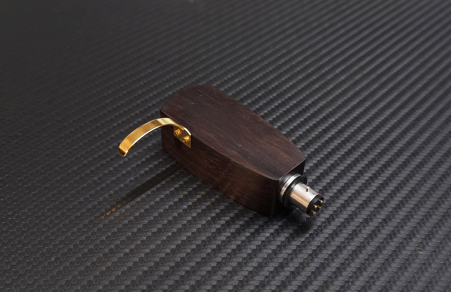 Custom-Made Rosewood Headshell for Denon DL103 Series with SME Connector Type and Azimuth Adjustment