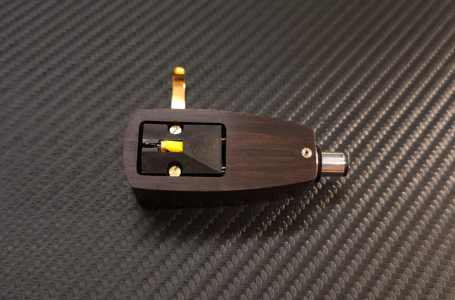 Custom-Made Rosewood Headshell for Denon DL103 Series with SME Connector Type and Azimuth Adjustment