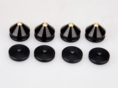 4x High Quality Improved / Absorber / Spikes / Isolierung for Thorens turntable 1