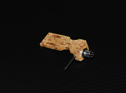 Custom-Made Headshell Made Of Karelian Birch / For Sme / Ortofon/Technics Etc.1