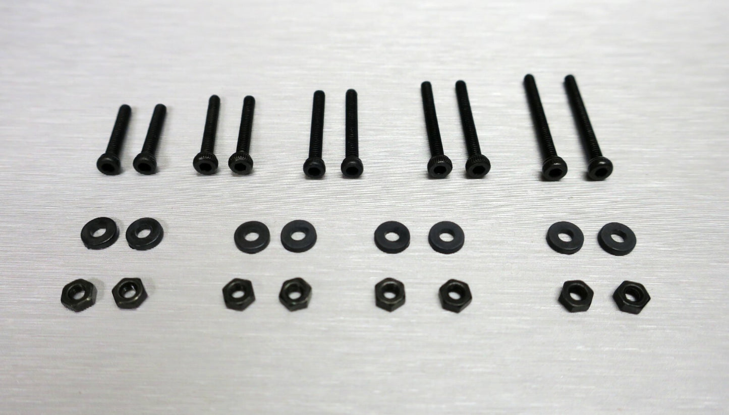 Phono Schrauben Set M2 Innensechskant für Tonabnehmer / Headshell Black1