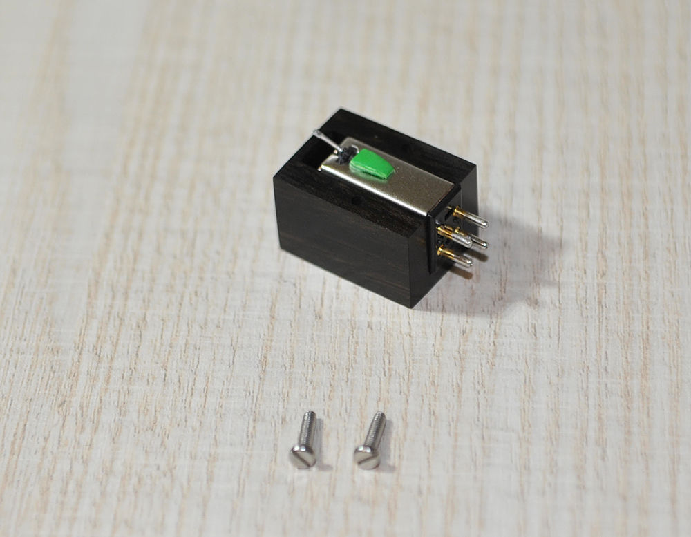 Ebony Wood BODY f. AudioTechnica AT-VM95E Cartridge MC Look Perfect Sound Improv1