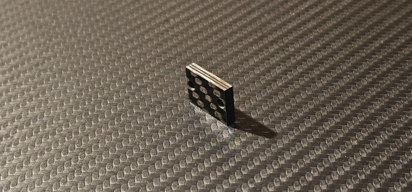 2.9 mm Damper Spacer f. Audio-Technica VM530 Series Cartridge Racing Carbon1