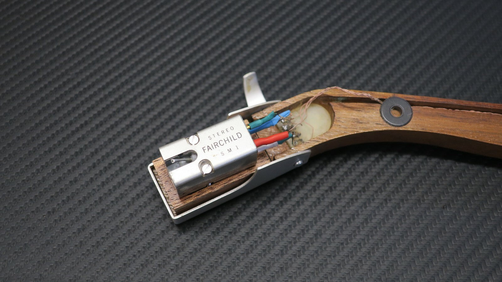 Adapter / Slider / Mounting Bracket for Grado Wooden Tonearm - Mahogani Wood1