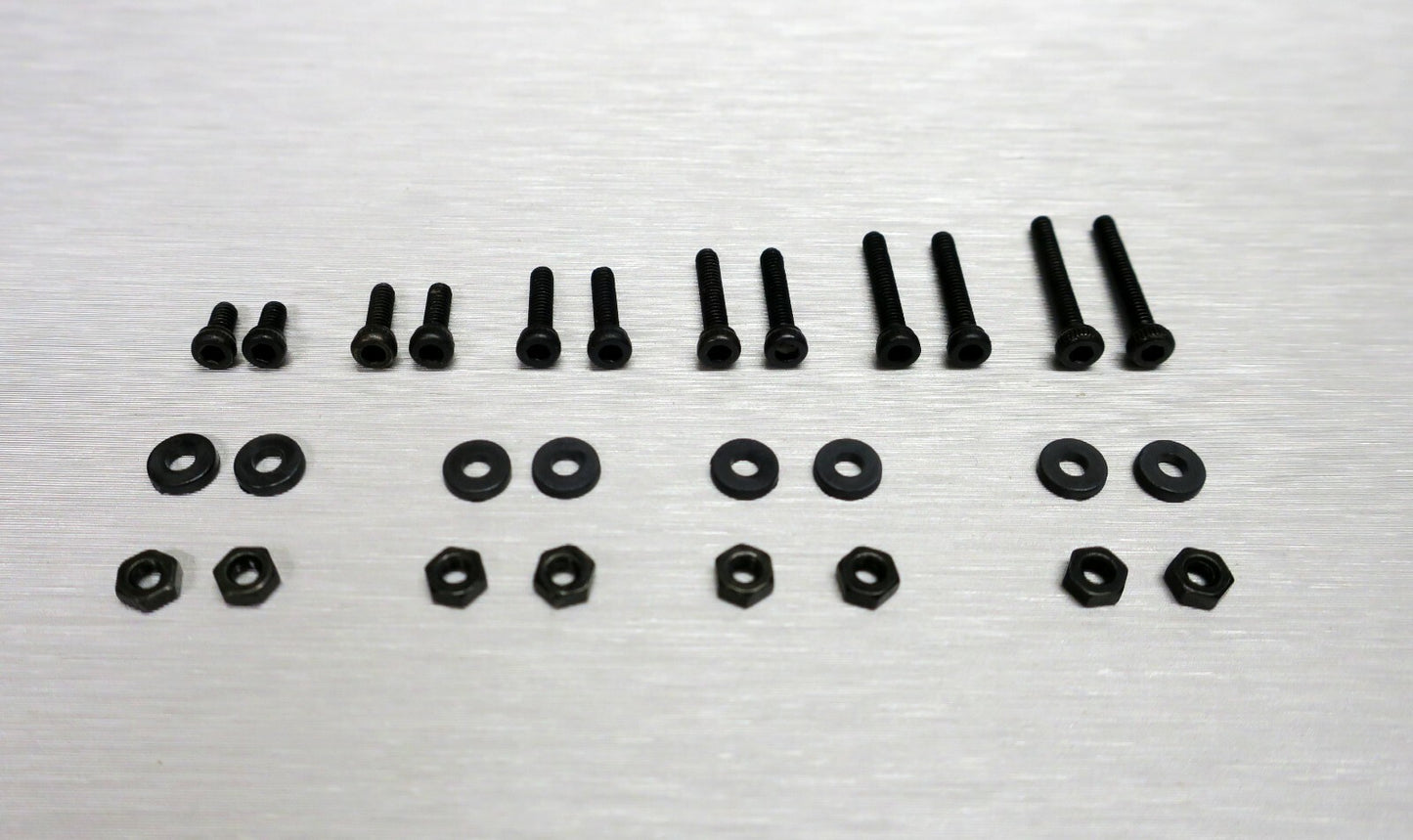 Schwarze Phono Schrauben Set M2 Inbusschrauben für Tonabnehmer / Headshell0