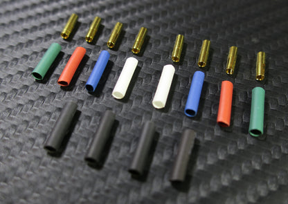 24K GOLD plated Sn-P bronze CARTRIDGE CONNECTOR CLIPS & TUBES - NEW DESIGN -0