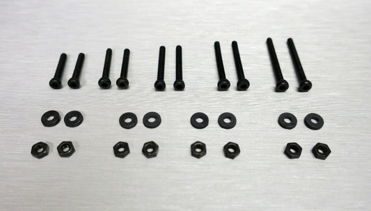 Schwarze Phono Schrauben Set M2 Inbusschrauben für Tonabnehmer / Headshell Black0