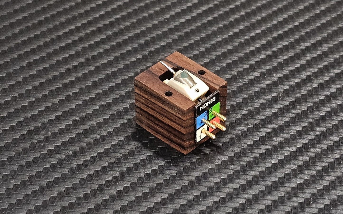 Custom-Made Wood Body for DENON DL110 Series Cartridges Rosewood -Design 2025-0