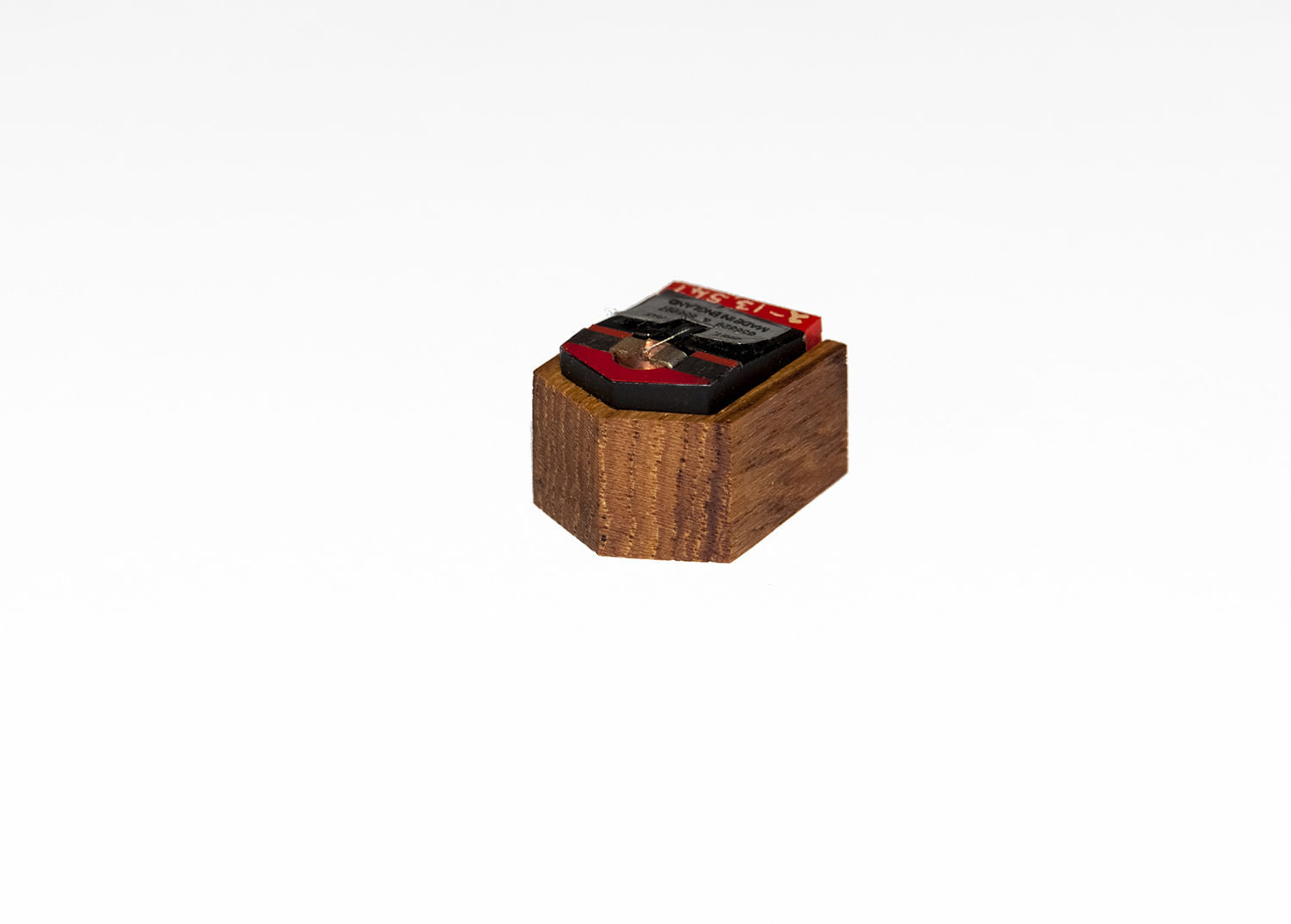 DECCA LONDON BLACK Holzgehäuse Tonabnehmer Cartridge Pod Teak Wooden Body1