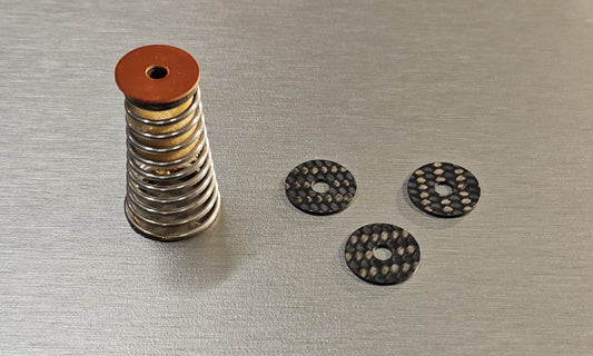 3x Unterlegscheiben für Thorens TD125 TD126 TD127 Federung Real Racing Carbon0