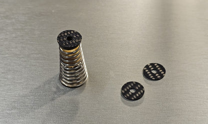 Carbon Washers for Thorens TD125 TD126 TD127 Suspension for Turntable Springs1
