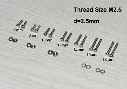 Premium Phono Screws Set - M2.5 For pro-Ject Tone-Arm Tracking Arm New0