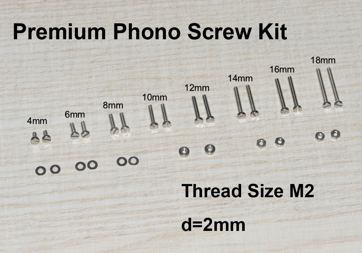 Fixing Screw Nut Kit M2 Stainless Steel/Cartridge/Mounting For Headshell0