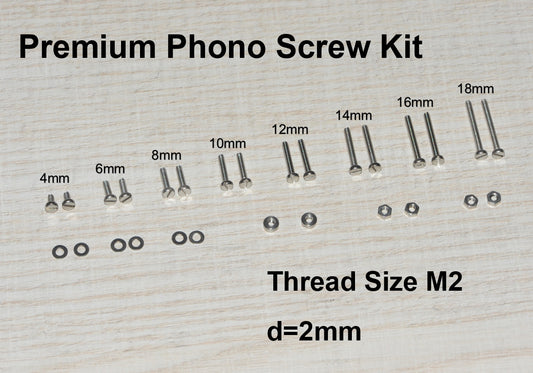 Fixing Screw Nut Kit M2 Stainless Steel/Cartridge/Mounting For Headshell0