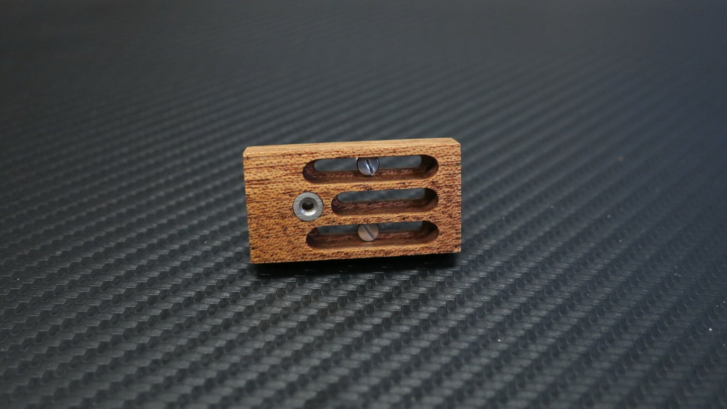 Adapter / Slider / Mounting Bracket for Grado Wooden Tonearm - Mahogani Wood4