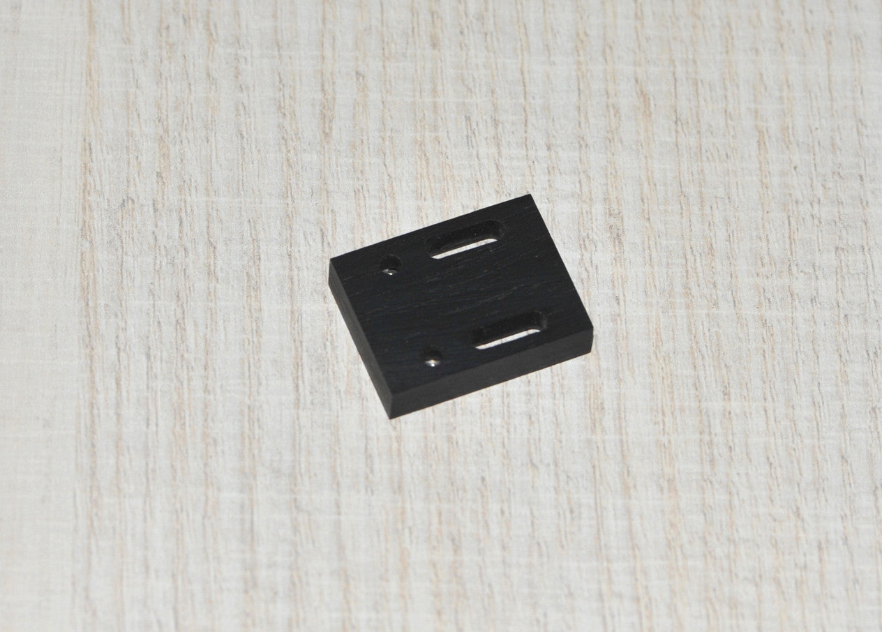 Adapter/Slider/Mounting Bracket For Lenco L70 Headshell - Ebony Wood - New3