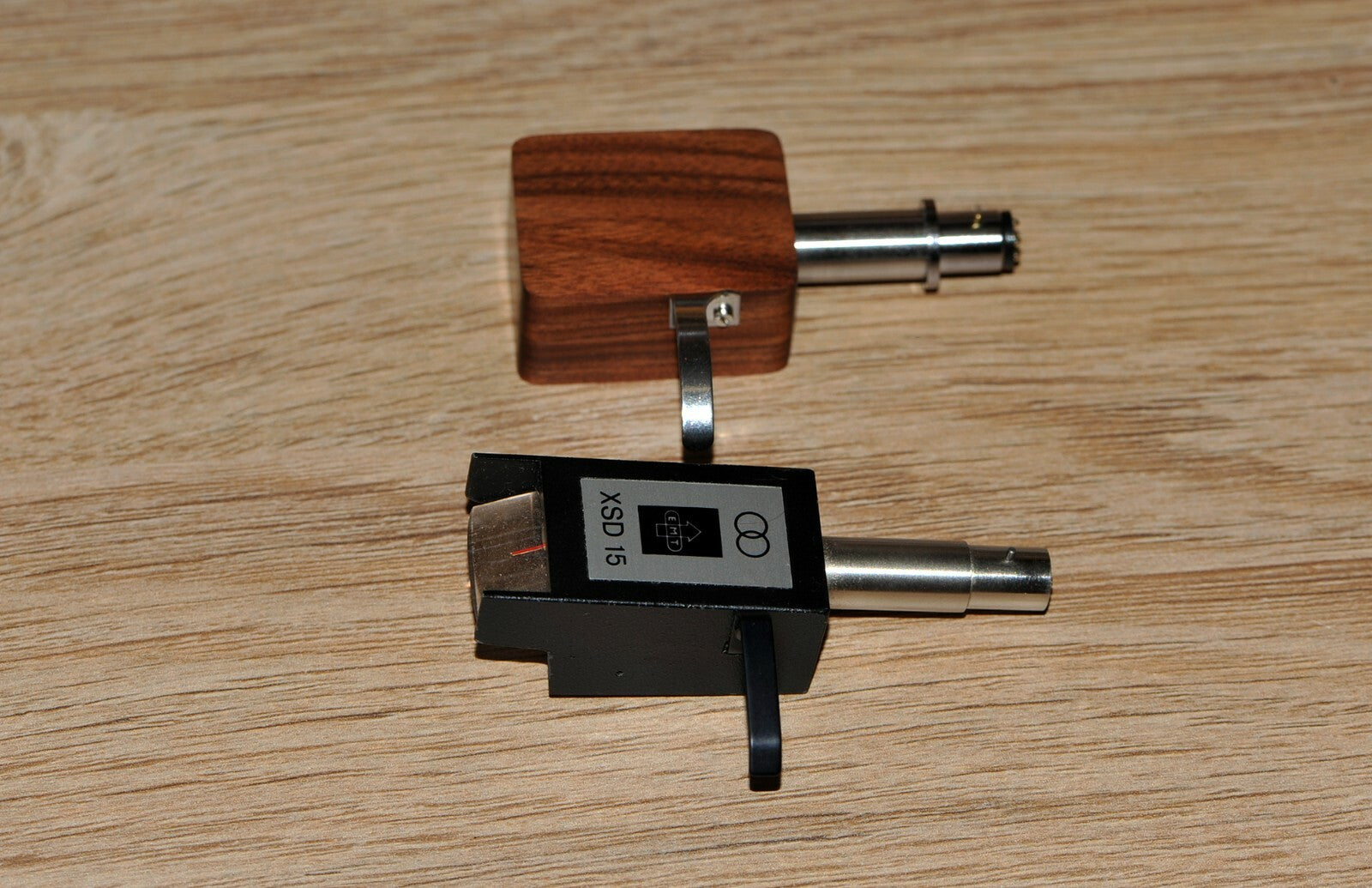 Custom-Made Headshell For Emt TSD15 With SME Connector Made Of Rosewood1