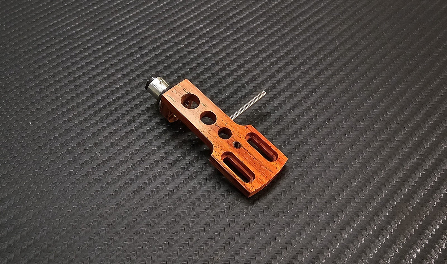Custom-Made Headshell WITH THREAD FOR WEIGHT for TECHNICS Tonearm Cocobolo Wood1