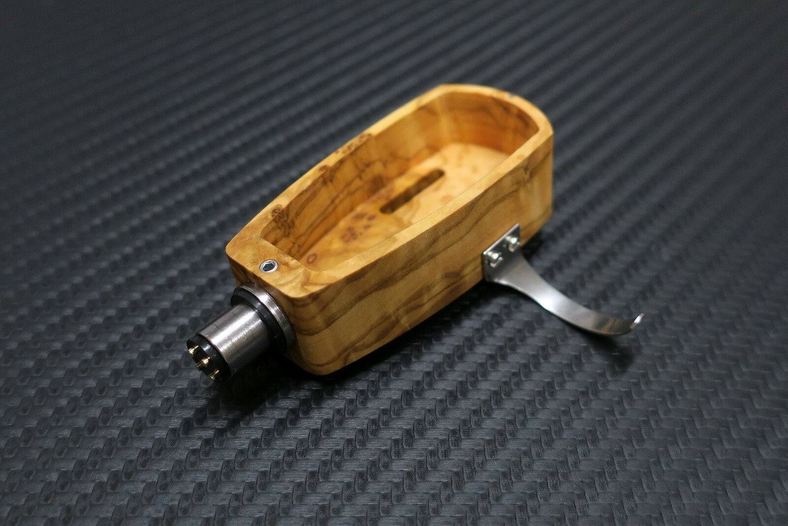 Custom-Made Headshell Opera Collection Series Overhang Azimuth Adjustment Olive2