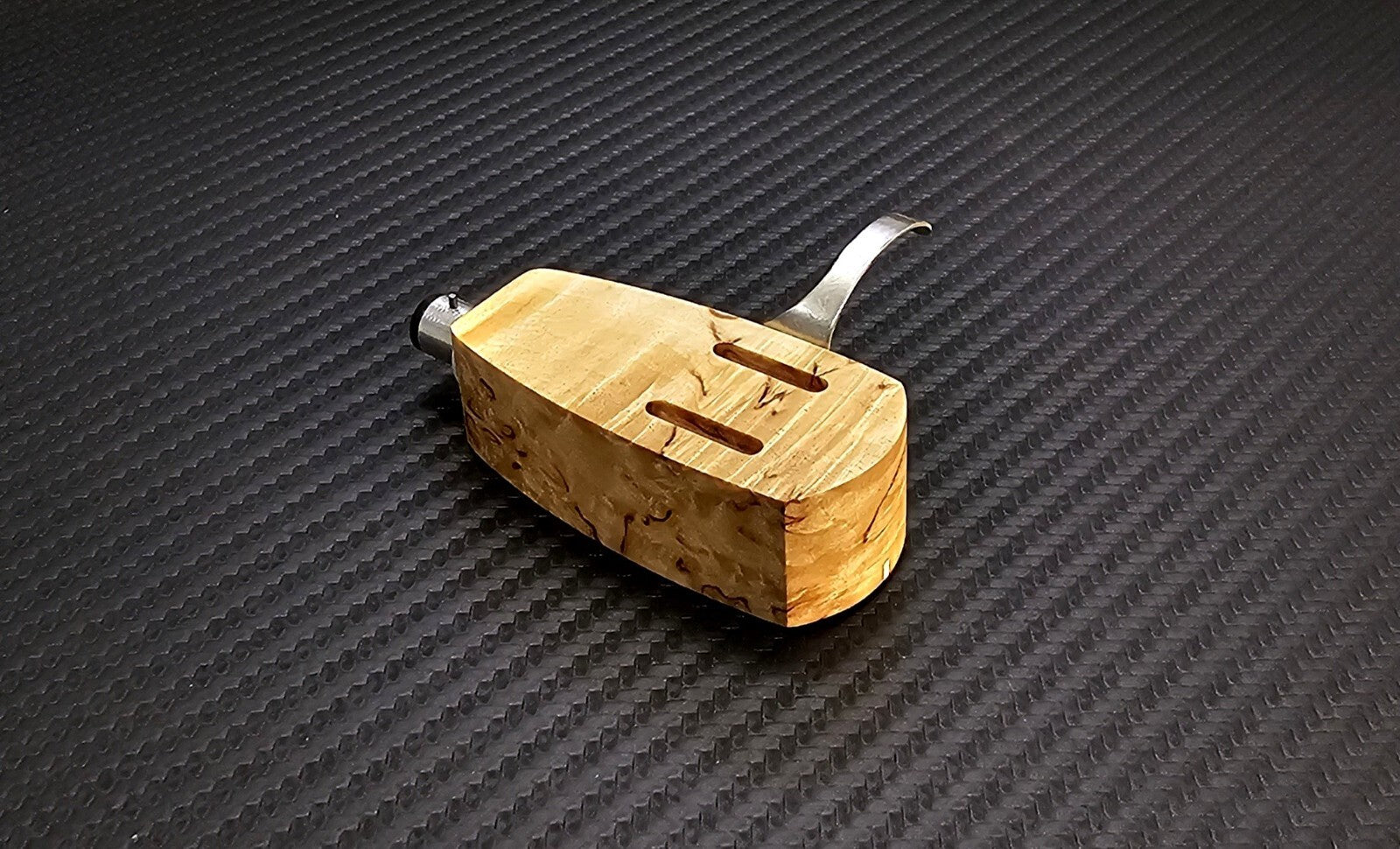Custom-Made Headshell Opera Collection Series Overhang Azimuth Adjustment Birch1