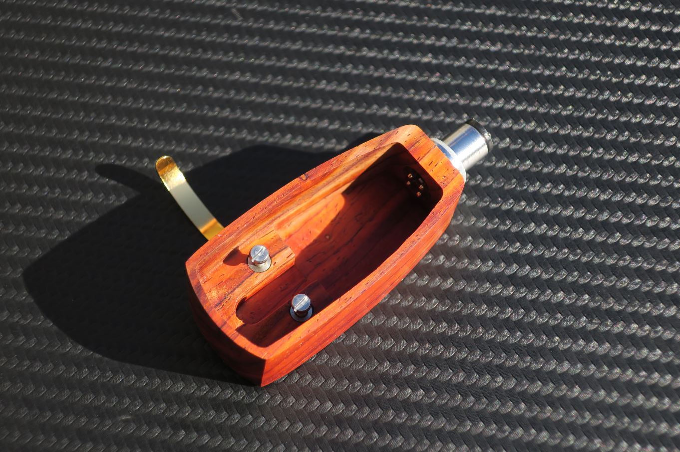 Custom-Made Wood Headshell for Ortofon SPU GT Royal N cartridges - Cocobolo Wood5