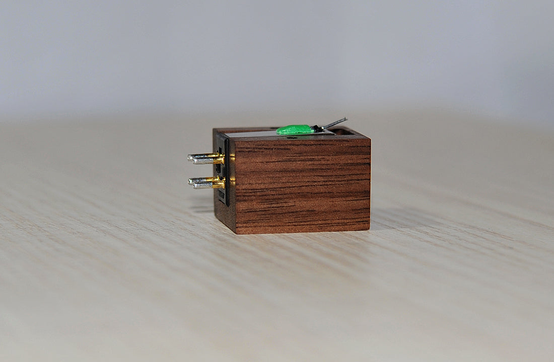 WOOD BODY for Audio-Technica AT95E Cartridge MC Look Tonabnehmer Walnut - NEW -4
