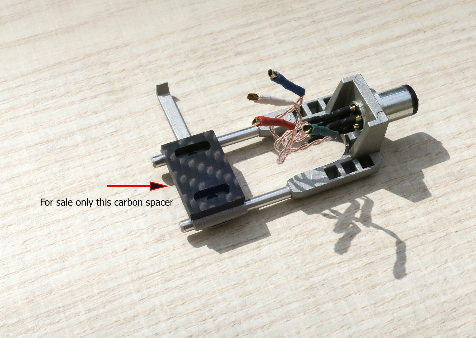 Spacer / Damper / Isolation / for ORSONIC Headshell made of real racing carbon0