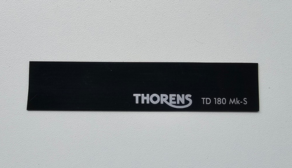 Thorens TD 180 Mk-S Decal Badge Sticker Label 2 Stück Original / Genuine parts0