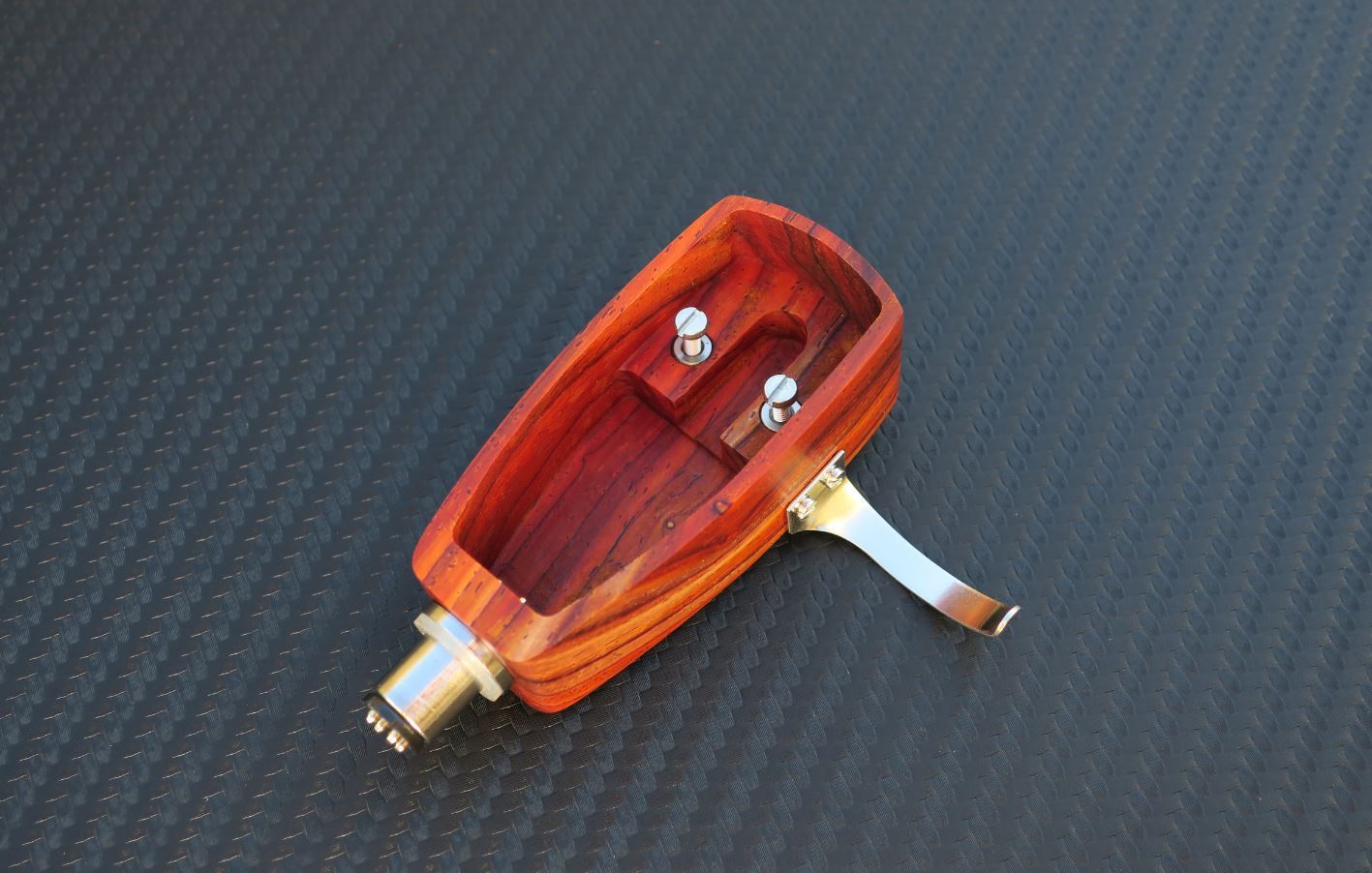 Custom-Made Wood Headshell for Ortofon SPU GT Royal N cartridges - Cocobolo Wood6