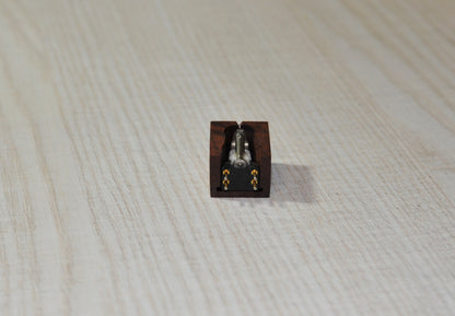 Wooden Body " Slide-In " Version For Denon DL 103 (R) Cartridge Fixing Without3