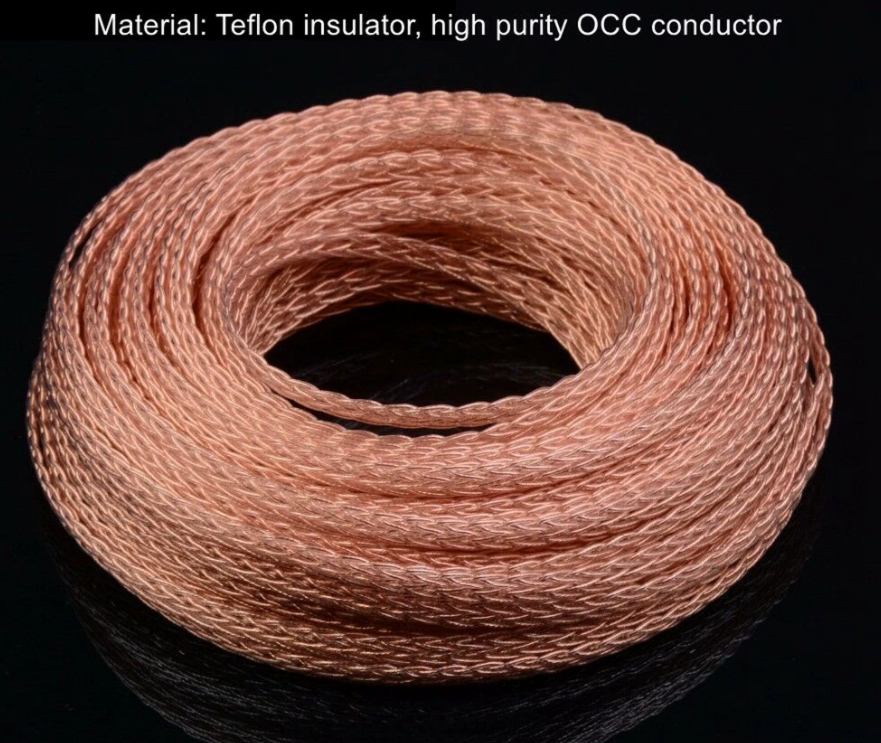 100cm Stanley-Engineering Hi-End Kopfhörer Kabel Wire PTFE OCC Kupfer Draht 6N1
