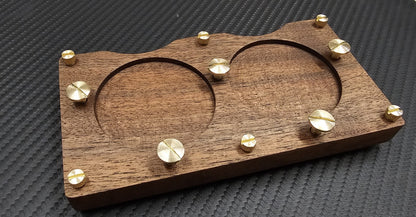 Custom-Made Walnut Wood Board Dashboard Cockpit für Hanhart Stoppuhr Rallye3