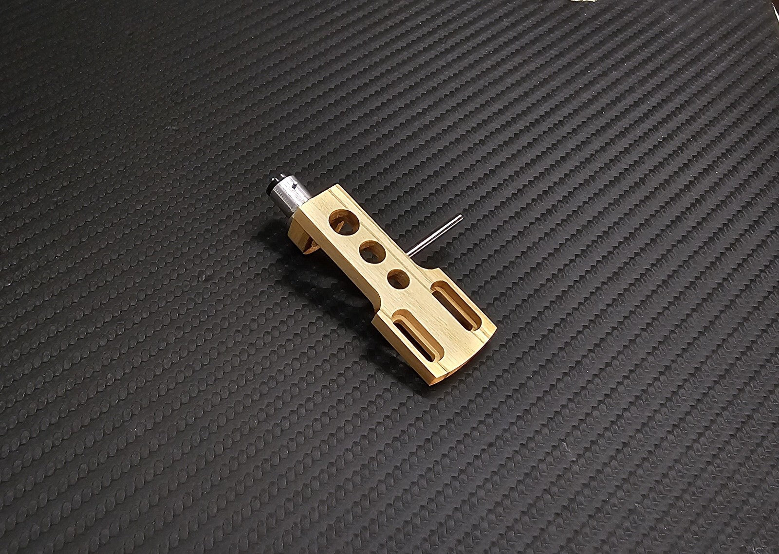 Exclusive CUSTOM-MADE Headshell for TECHNICS SL series - OLIVE WOOD - NEW4