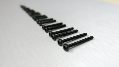 Schwarze Phono Schrauben Set M2 for Hex Key für Thorens TP Headshells0