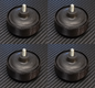 4 Stück Ersatz Füße für Plattenspieler Technics SL-1200 1210 MK2 MK3 M3D MK3D0
